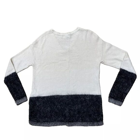 BANANA REPUBLIC Merino Wool Mohair V-neck Sweater Womens M Soft Stretch Boho - Picture 2 of 16